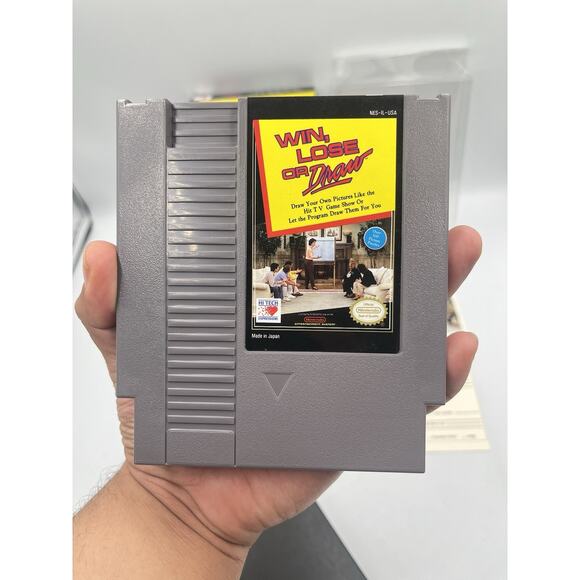 Win Lose Draw (Nintendo NES) Complete in Box CIB Near Mint - Picture 8 of 16